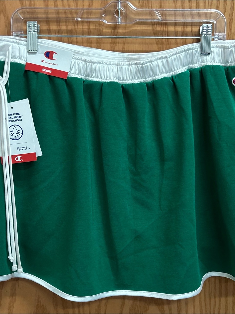 Champion Girls' Green Skort with White Waistband